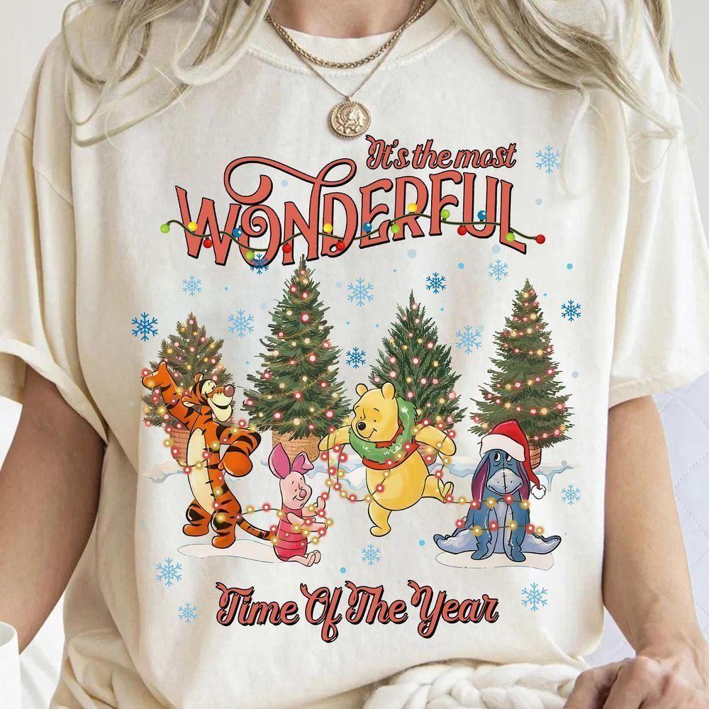 Winnie The Pooh And Friends Christmas Lights Disney Vuitino Shirt Winnie The Pooh And Friends Christmas Lights Disney Vuitino Shirt